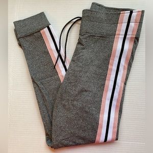 Pink 2018 lace up waist leggings